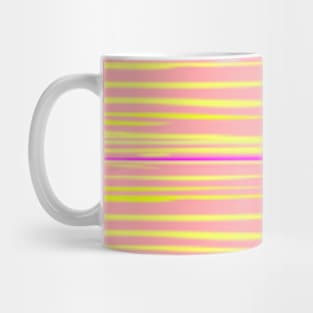 Sunset Stripes - Yellow Pink Mug